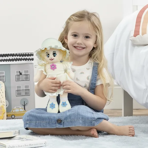 White_Charming_Candy_Doll_Lightweight_Plush_Non_Musical_Soft_Toy_|_Age_3