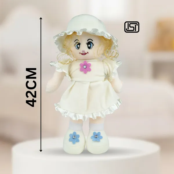 White_Charming_Candy_Doll_Lightweight_Plush_Non_Musical_Soft_Toy_|_Age_3
