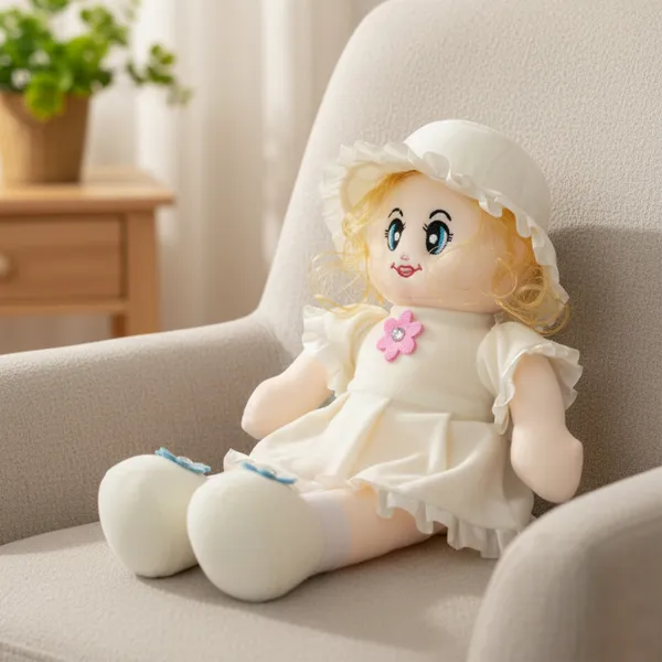 White_Charming_Candy_Doll_Lightweight_Plush_Non_Musical_Soft_Toy_|_Age_3