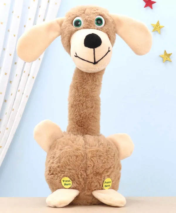 Brown_Battery_Operated_Interactive_Plush_Talking_Dog_For_Toddlers_3+_|_20_Cm