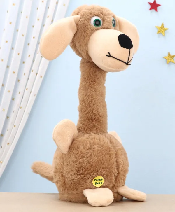 Brown_Battery_Operated_Interactive_Plush_Talking_Dog_For_Toddlers_3+_|_20_Cm