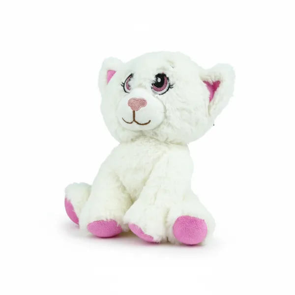 White_Mini_Adorable_Cat_Lightweight_Plush_Non_Musical_Soft_Toy_|_Age_3