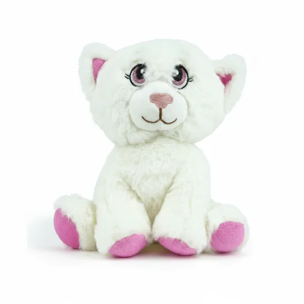 White_Mini_Adorable_Cat_Lightweight_Plush_Non_Musical_Soft_Toy_|_Age_3