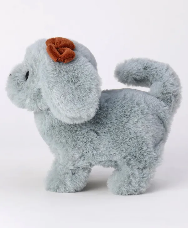 Grey_Battery_Operated_Musical_Walking_Plush_Puppy_Toy_For_Kids_3+_|_17_Cm