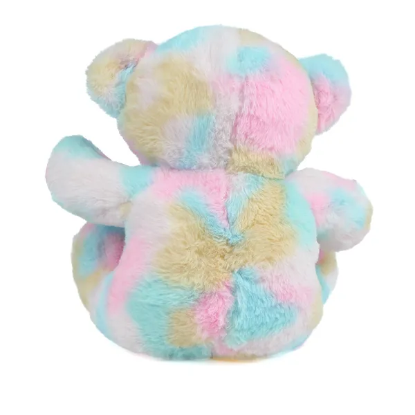 Multicolor_Happy_Teddy_Bear_With_A_Bow_Rainbow_Lightweight_Plush_Non_Musical_Soft_Toy_|_Age_3