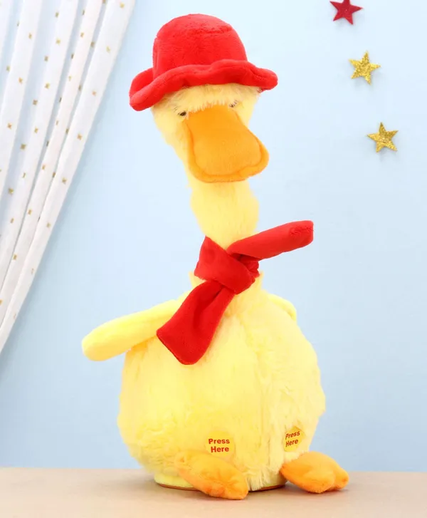 Yellow_Battery_Operated_Interactive_Plush_Talking_Duck_For_Toddlers_3+_|_20_Cm