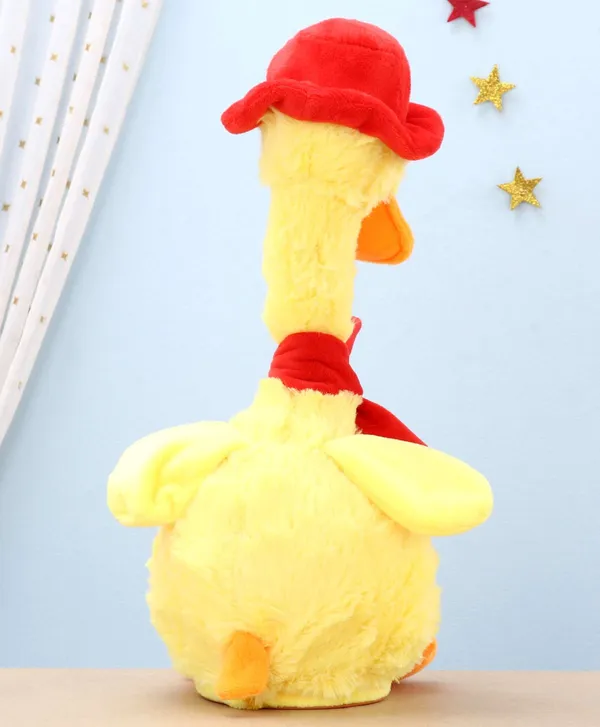 Yellow_Battery_Operated_Interactive_Plush_Talking_Duck_For_Toddlers_3+_|_20_Cm
