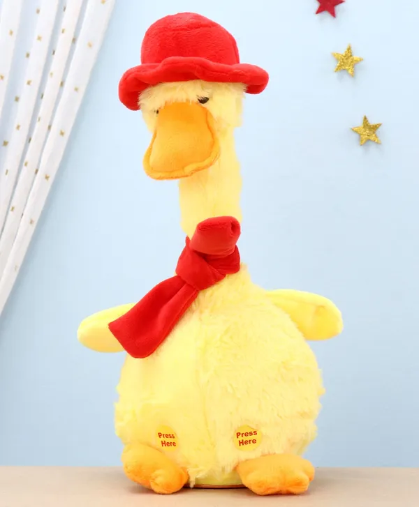 Yellow_Battery_Operated_Interactive_Plush_Talking_Duck_For_Toddlers_3+_|_20_Cm