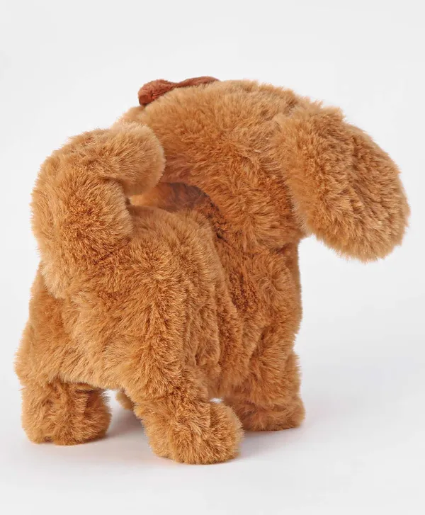Dark_Brown_Battery_Operated_Musical_Walking_Plush_Puppy_Toy_For_Kids_3+_|_17_Cm