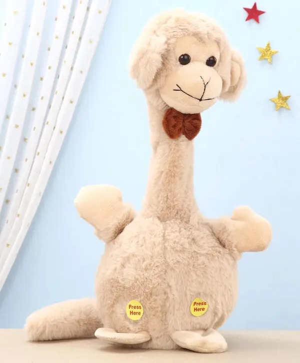 Mud_Brown_Battery_Operated_Interactive_Plush_Talking_Monkey_For_Toddlers_3+_|_20_Cm