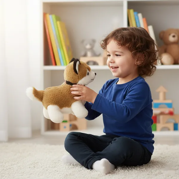 Brown_Cute_Husky_Lightweight_Plush_Non_Musical_Soft_Toy_|_Age_3