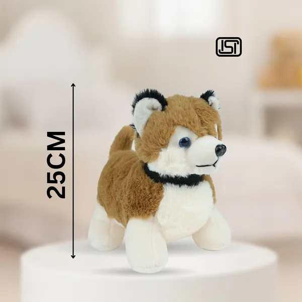 Brown_Cute_Husky_Lightweight_Plush_Non_Musical_Soft_Toy_|_Age_3