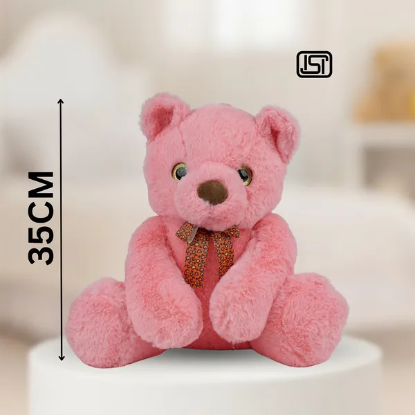 Radish_Red_Royal_Teddy_Lightweight_Plush_Non_Musical_Soft_Toy_|_Age_3