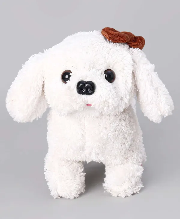 White_Battery_Operated_Musical_Walking_Puppy_Toy_For_Kids_3+_|_17_Cm