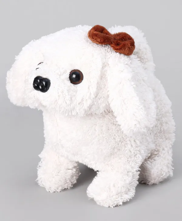 White_Battery_Operated_Musical_Walking_Puppy_Toy_For_Kids_3+_|_17_Cm