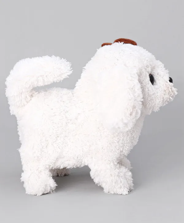 White_Battery_Operated_Musical_Walking_Puppy_Toy_For_Kids_3+_|_17_Cm
