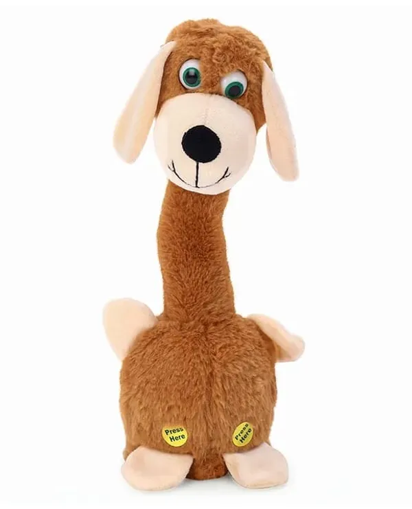 Dark_Brown_Battery_Operated_Interactive_Plush_Talking_Dog_For_Toddlers_3+_|_20_Cm