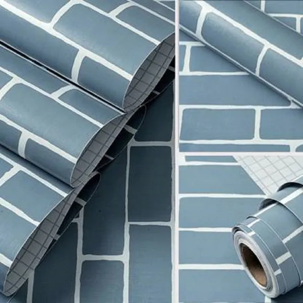 Grey_Prominent_Wall_Adorned_With_Blue_Brick_Wallpaper_Peel_&_Stick,_Waterproof,_Self-Adhesive_Ideal_For_Homes_&_Shops