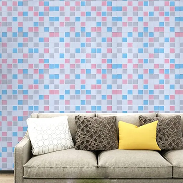 Multicolor_Tile_Pattern_Wallpaper_With_Grey,_Pink_&_Blue_ShadePeel_&_Stick,_Waterproof,_Self-Adhesive_Ideal_For_Homes_&_Shops