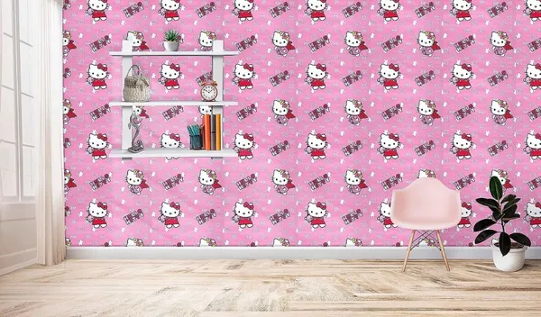 Pink_Hello_Kitty_Themed_Wallpaper_Peel_&_Stick,_Waterproof,_Self-Adhesive_Ideal_For_Homes_&_Shops