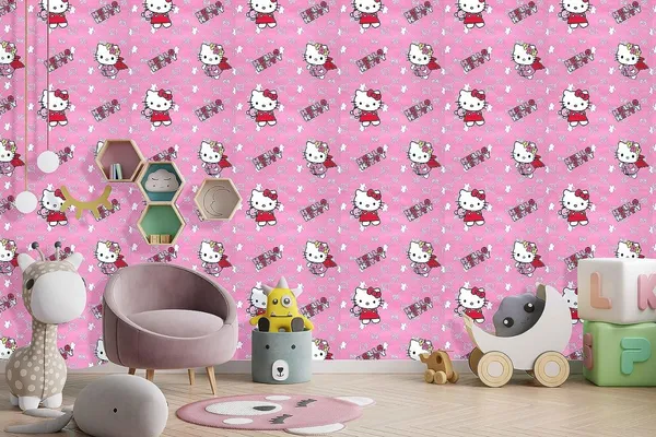 Pink_Hello_Kitty_Themed_Wallpaper_Peel_&_Stick,_Waterproof,_Self-Adhesive_Ideal_For_Homes_&_Shops
