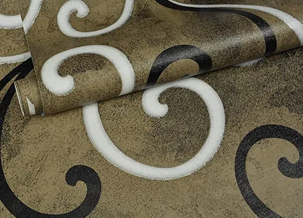 Brown_&_White_Scroll_Or_Swirl_Pattern_Wallpaper_Peel_&_Stick,_Waterproof,_Self-Adhesive_Ideal_For_Homes_&_Shops