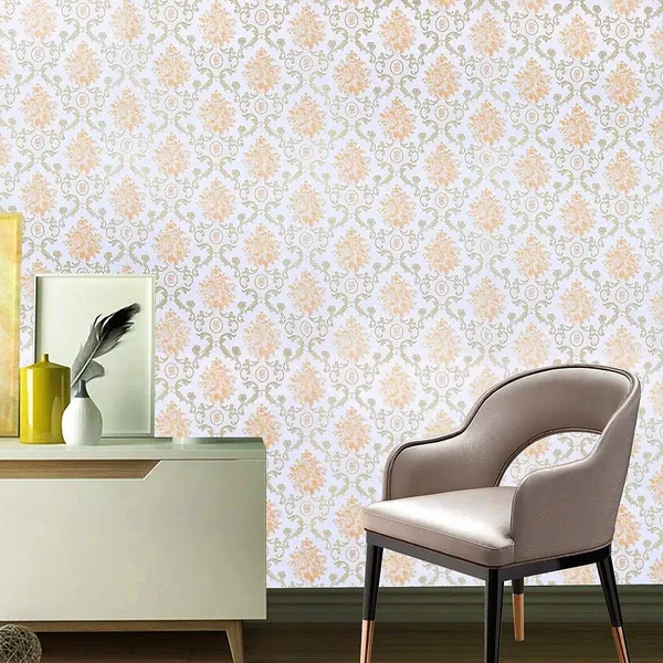 Light_Gold_Damask_Patterned_Wallpaper_Peel_&_Stick,_Waterproof,_Self-Adhesive_Ideal_For_Homes_&_Shops