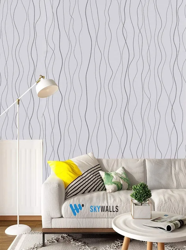 Silver_&_Grey_Background_With_Lining_Wallpaper_Peel_&_Stick,_Waterproof,_Self-Adhesive_Ideal_For_Homes_&_Shops