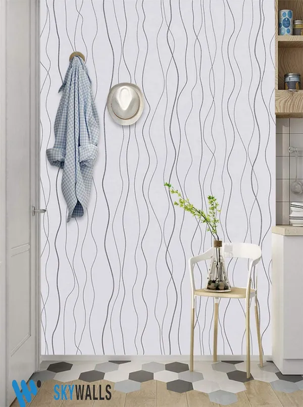 Silver_&_Grey_Background_With_Lining_Wallpaper_Peel_&_Stick,_Waterproof,_Self-Adhesive_Ideal_For_Homes_&_Shops