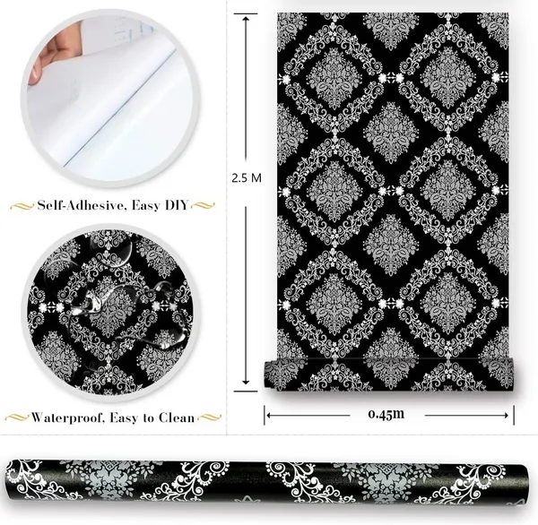Black_&_White_Classic_And_Ornate_Design_Or_Damask_Wallpaper_Peel_&_Stick,_Waterproof,_Self-Adhesive_Ideal_For_Homes_&_Shops