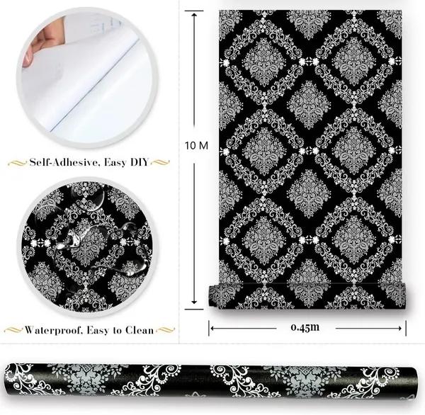Black_&_White_Classic_And_Ornate_Design_Or_Damask_Wallpaper_Peel_&_Stick,_Waterproof,_Self-Adhesive_Ideal_For_Homes_&_Shops