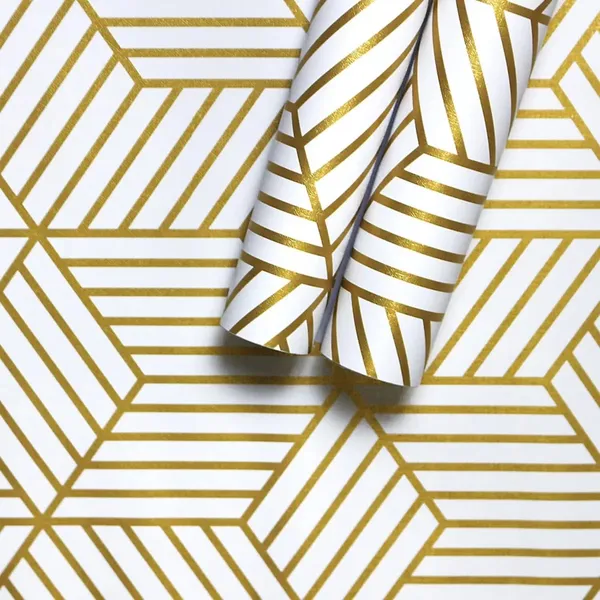 White_&_Gold_Giometric_Self_Adhesive_Wallpaper_Peel_&_Stick,_Waterproof,_Self-Adhesive_Ideal_For_Homes_&_Shops