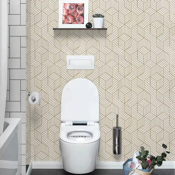 White_&_Gold_Giometric_Self_Adhesive_Wallpaper_Peel_&_Stick,_Waterproof,_Self-Adhesive_Ideal_For_Homes_&_Shops