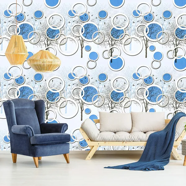 Multicolor_3D_Blue_Circle_Tree_Wallpaper_Peel_&_Stick,_Waterproof,_Self-Adhesive_Ideal_For_Homes_&_Shops