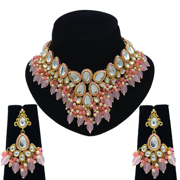 Baby_Pink_Brass_Premium_Kundan_Meenakari_Necklace_Set_For_Women_&_Girls_(08-0524)
