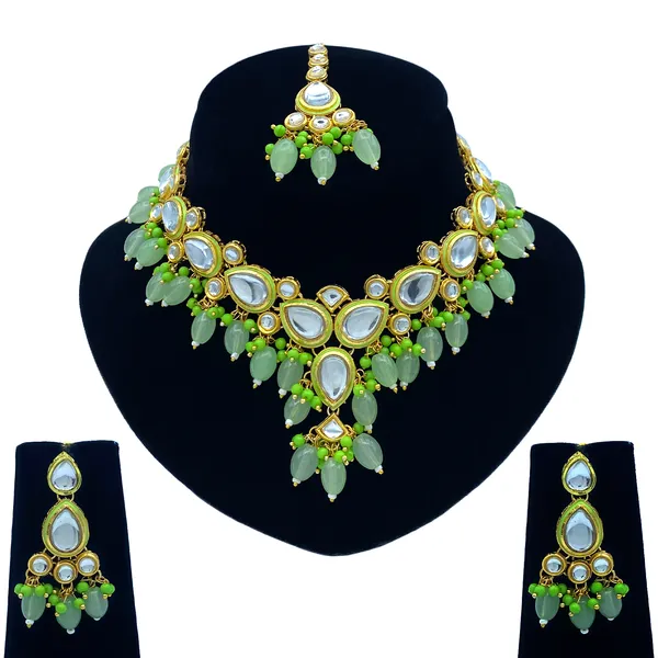 Brass_Premium_Kundan_Meenakari_Necklace_Set_For_Women_&_Girls_(08-0532)