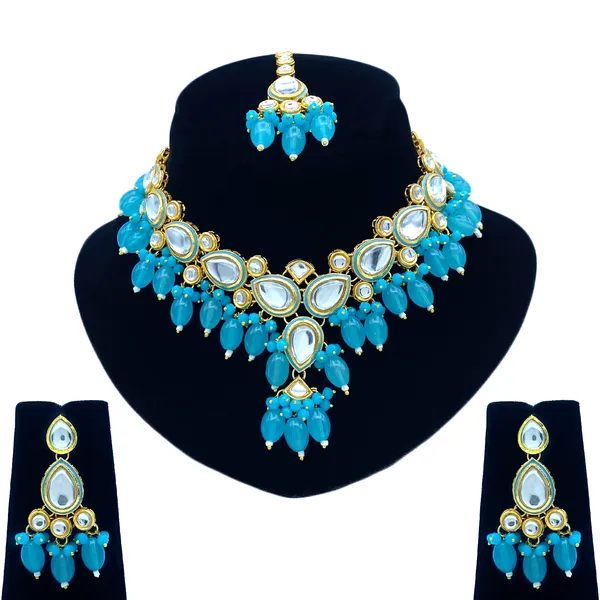 Brass_Premium_Kundan_Meenakari_Necklace_Set_For_Women_&_Girls_(08-0532)