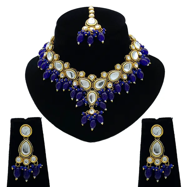 Brass_Premium_Kundan_Meenakari_Necklace_Set_For_Women_&_Girls_(08-0532)