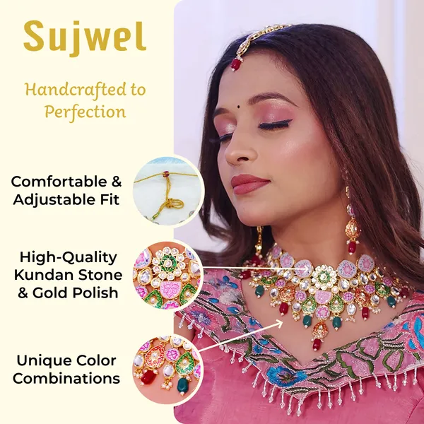 Maroon_&_Green_Premium_Kundan_Meenakari_Floral_Set_(08-0115)