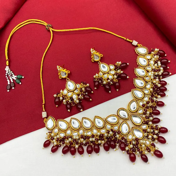 Maroon_Brass_Premium_Kundan_Meenakari_Necklace_Set_For_Women_&_Girls_(08-0524)