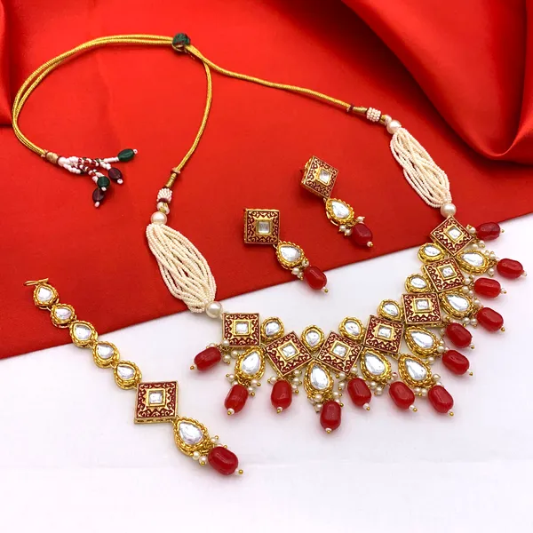 Red_Brass_Premium_Kundan_Meenakari_Necklace_Set_For_Women_&_Girls_(08-0122)