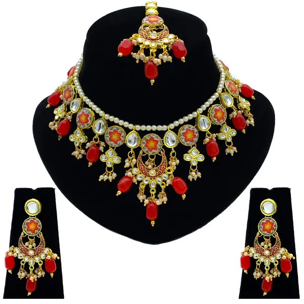 Red_Brass_Premium_Kundan_Meenakari_Necklace_Set_For_Women_&_Girls_(08-0285)