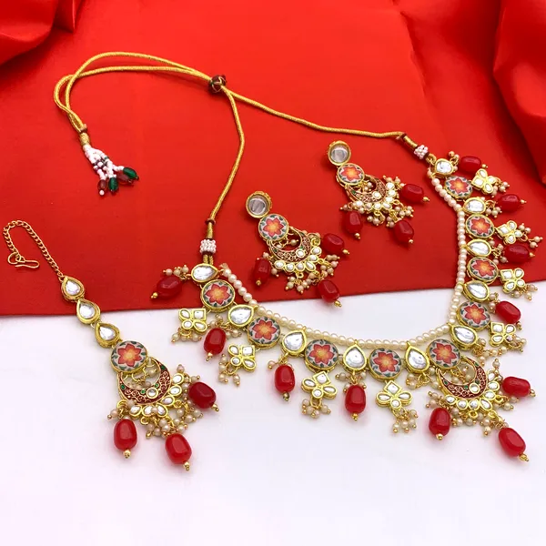 Red_Brass_Premium_Kundan_Meenakari_Necklace_Set_For_Women_&_Girls_(08-0285)