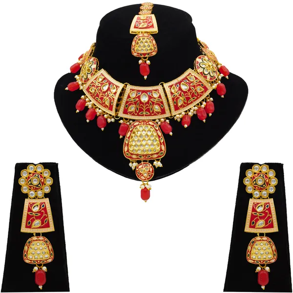 Red_Brass_Premium_Kundan_Meenakari_Necklace_Set_For_Women_&_Girls_(08-0467)