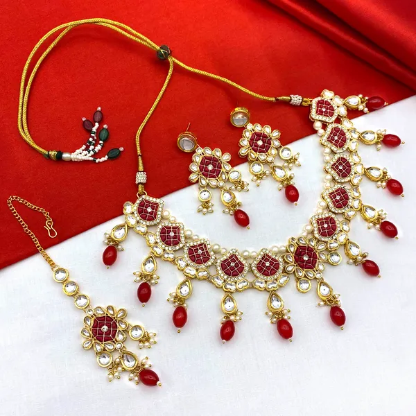 Red_Brass_Premium_Kundan_Meenakari_Necklace_Set_For_Women_&_Girls_(08-0528)