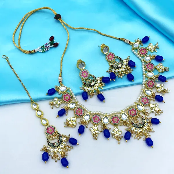 Royal_Blue_Brass_Premium_Kundan_Meenakari_Necklace_Set_For_Women_&_Girls_(08-0285)