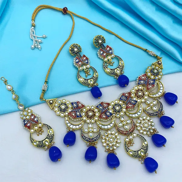 Royal_Blue_Brass_Premium_Kundan_Meenakari_Necklace_Set_For_Women_&_Girls_(08-0452)