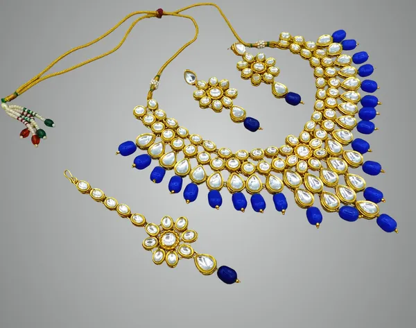 Royal_Blue_Brass_Premium_&_Elegant_Kundan_Necklace_Set_With_Earrings_&_Tikka_For_Women_&_Girls_(08-0111)