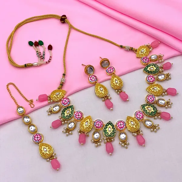 Pink_Brass_Premium_&_Elegant_Kundan_Jewellery_Set_For_Women_(08-0543)