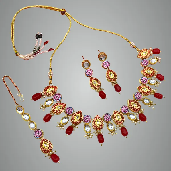 Red_Brass_Premium_&_Elegant_Kundan_Jewellery_Set_For_Women_(08-0543)